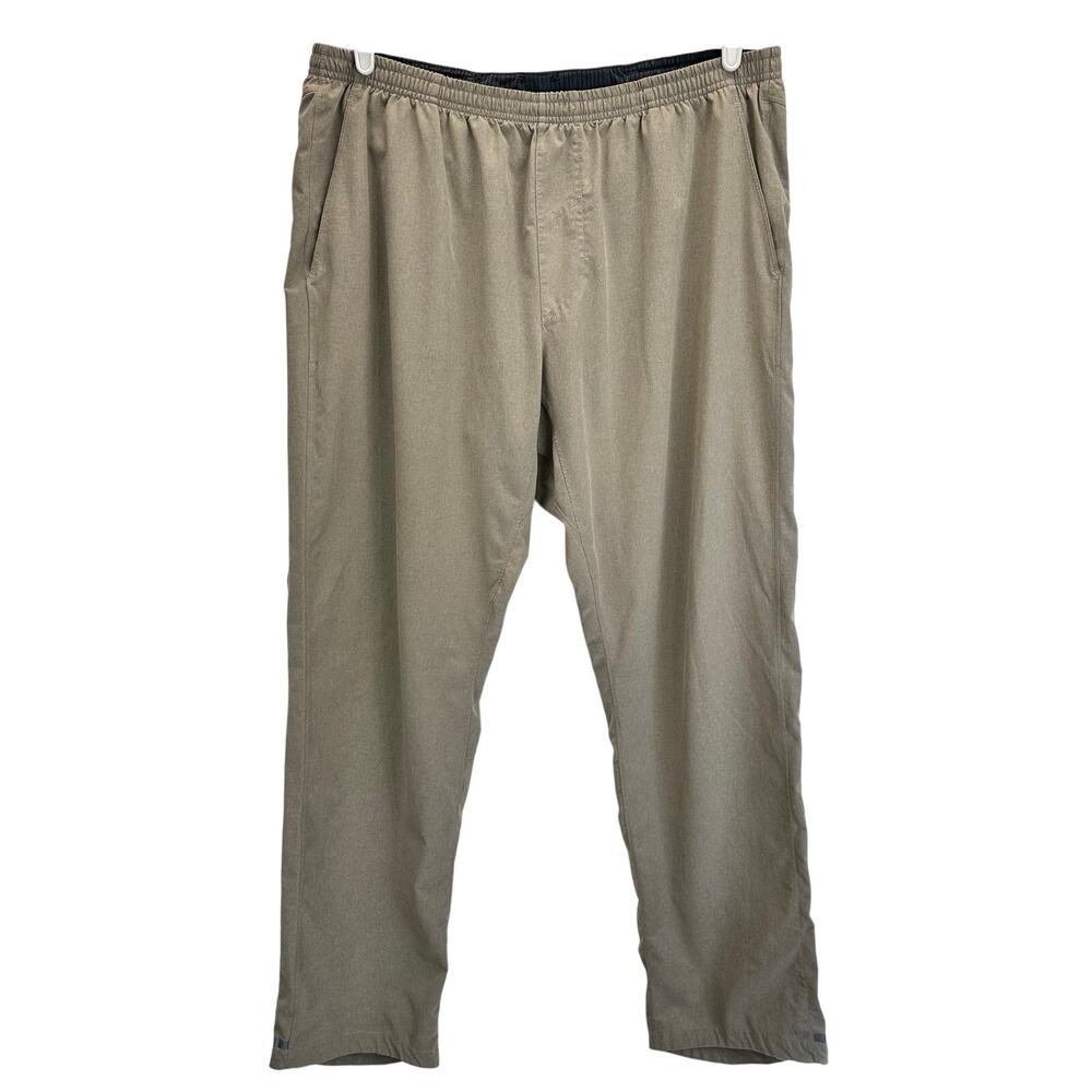 Brooks Men's Rush Run Pant Tan Running Workout Athletic XL